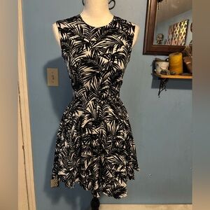 H&M, Black & White, Mini Dress